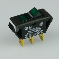 Rocker Switch - Black/Green