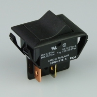 Rocker Switch - 2P Maintained - Blk/Blk