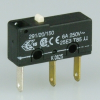 OBSOLETE Saia 291-20-150 6A subminiature Microswitch with plain plunger