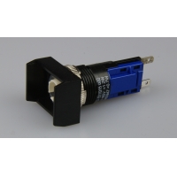 Latching Switch Body - 18 x 24mm - fast connect terminals
