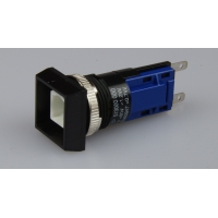 Latching Switch Body - 18 x 18mm - fast-connect terminals