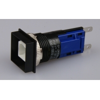 Latching Switch Body - 18 x 18mm - fast-connect terminals