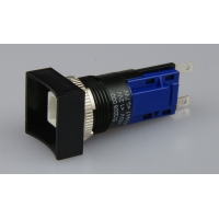 Latching Switch Body - 18 x 18mm - fast-connect terminals