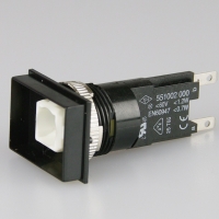 Signal Lamp Body - 18 x 24mm - fast-connect terminals