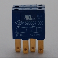 Contact Block - Gold Plated - quick-connect terminals