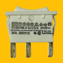 Arcolectric C1420VA (white) 10A/250V Rocker Switch