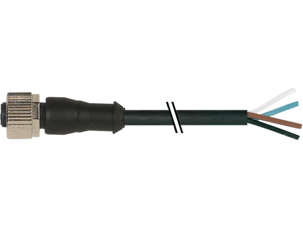 Baumer CAM12.A8-11233252  Encoder Cable with open-ended wires | M12 | 8 pole5m