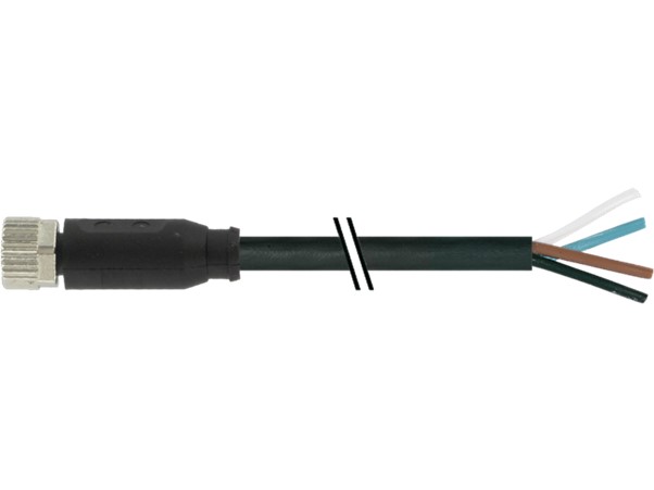 Baumer CAM8.A4-11232538 2m Cable with open-ended wires