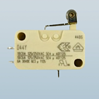 ZF D44M-BGAA 10a Microswitch with short metal roller lever actuator