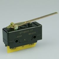 Microswitch with reverse plain lever