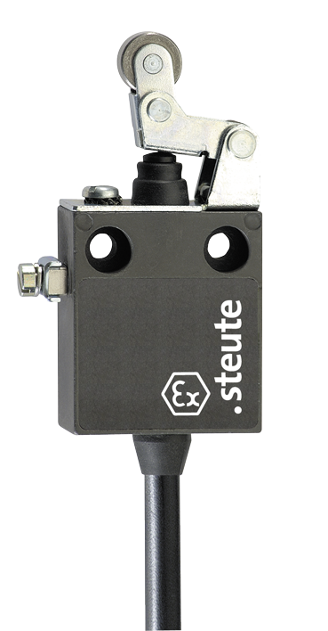 Steute Ex Position Switch with 2m prewired cable & offset roller lever