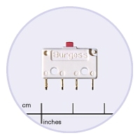 Saia-Burgess FK4T7-UL 5a Microswitch with plain plunger