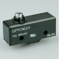 ZF GPTCNC01 Microswitch - button actuator (wide) - 15a - screw terminals