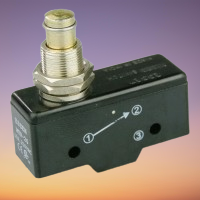 Honeywell BZ-2RQ1M-A2 15A Microswitch with plunger actuator