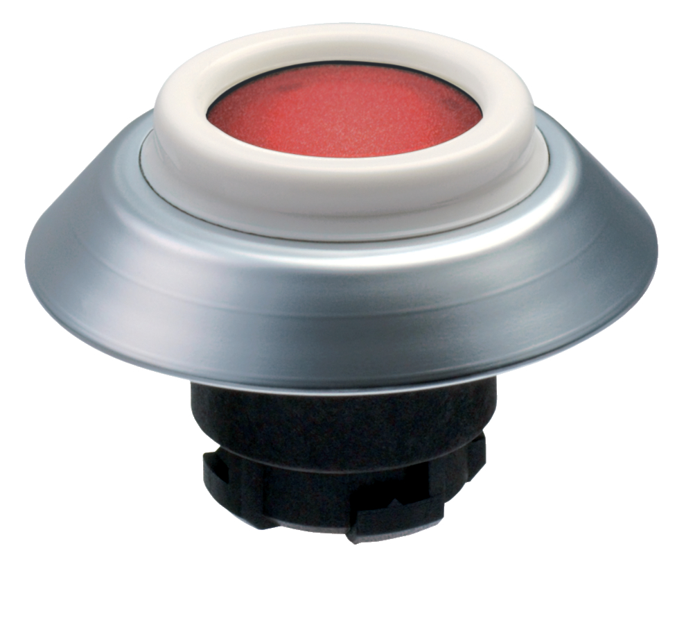 Schmersal NDLRT Front Element Illuminated Pushbutton | Red | 22.3mm mounting hole