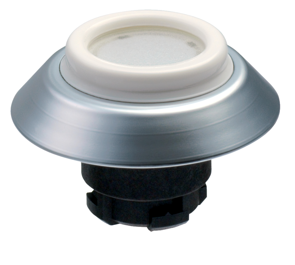 Schmersal NDLWS Front Element Illuminated Pushbutton | White | 22.3mm mounting hole