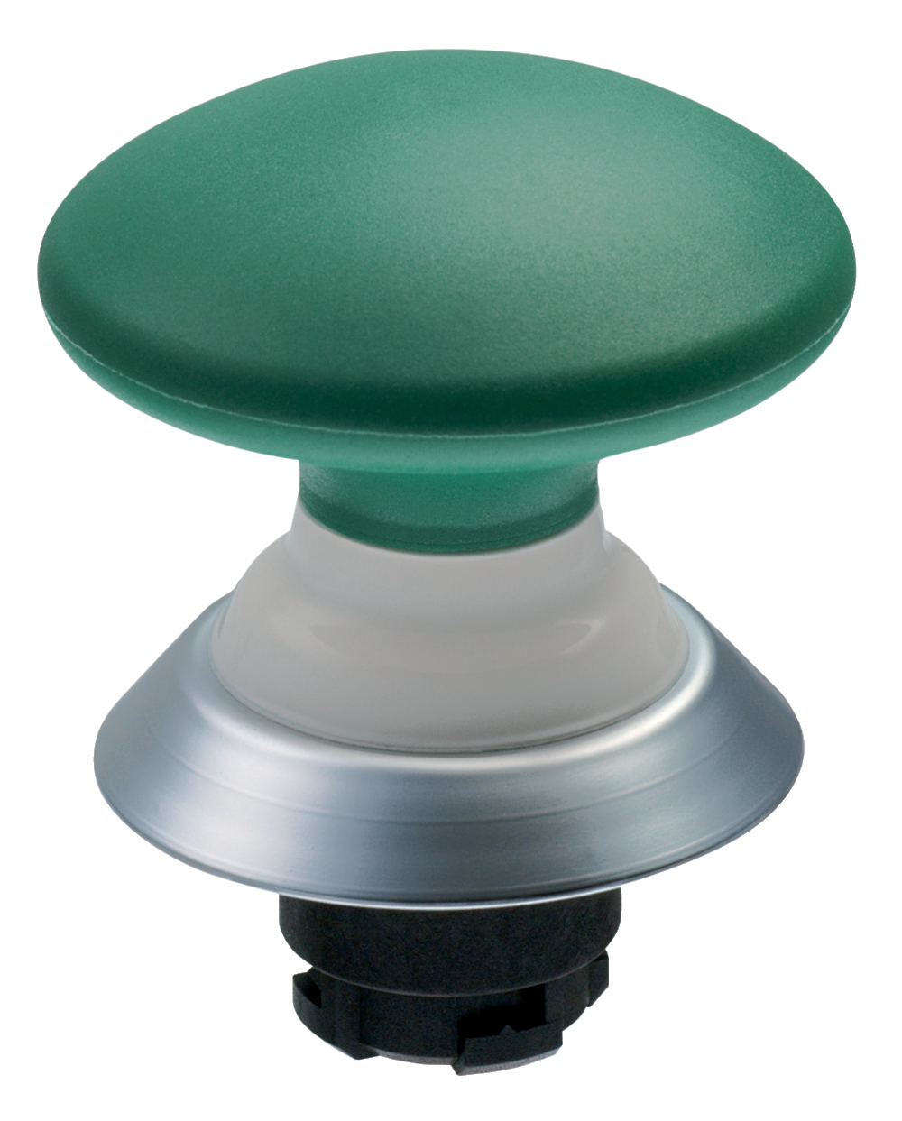 Schmersal NDP50GN Front Element Mushroom Pushbutton | Green | 22.3mm mounting hole
