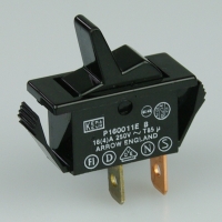 Rocker Switch - 1P Maintained - Black