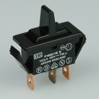 Rocker Switch - 1P Momentary - Black