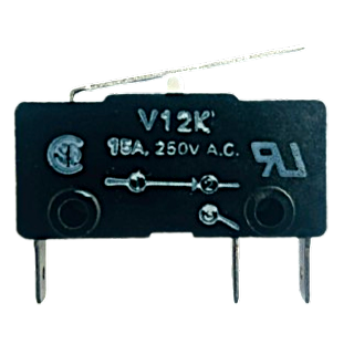 Saia-Burgess V12K 15a Microswitch with lever actuator