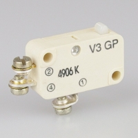 Saia-Burgess V3-GP Microswitch with plain plunger & gold-plated contacts