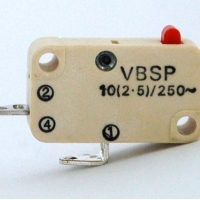 Saia-Burgess VBSP 10a miniature Microswitch with plain plunger 