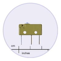 OBSOLETE Saia XCG5 5A subminiature Microswitch with plain plunger 