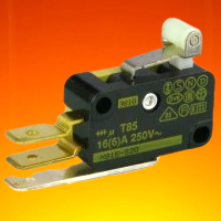 OBSOLETE Saia XGG15-88-S20 15A Microswitch with roller lever & RAST 5 terminals - non UL