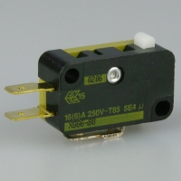 Microswitch - plain plunger - 15a - faston terminals