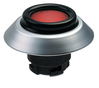 Schmersal NDLGR/RT Front Element Illuminated Pushbutton | Red | 22.3mm mounting hole
