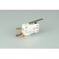 Microswitch - 35mm plain lever - 8a - quick-connect terminals