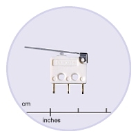 Saia-Burgess F4T7Y1-GP-UL 5a Microswitch with lever & solder terminals