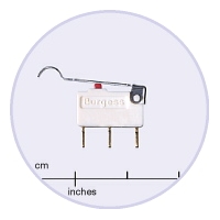 Saia-Burgess F5T8YC-UL 5a Microswitch with cam follower lever 