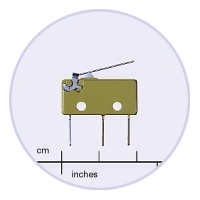 OBSOLETE Saia XCG5-J1 5A subminiature Microswitch with 18mm plain lever
