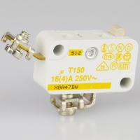 Microswitch - plain plunger - 16a - screw terminals